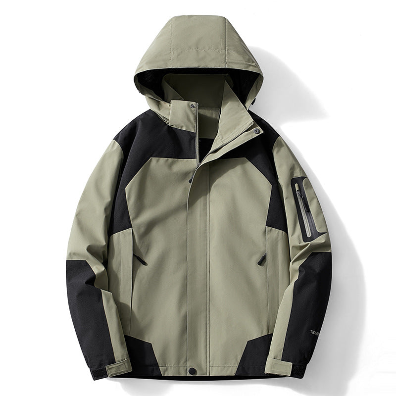 Rupert | Waterproof Hooded Windbreaker Jacket, Mens Green