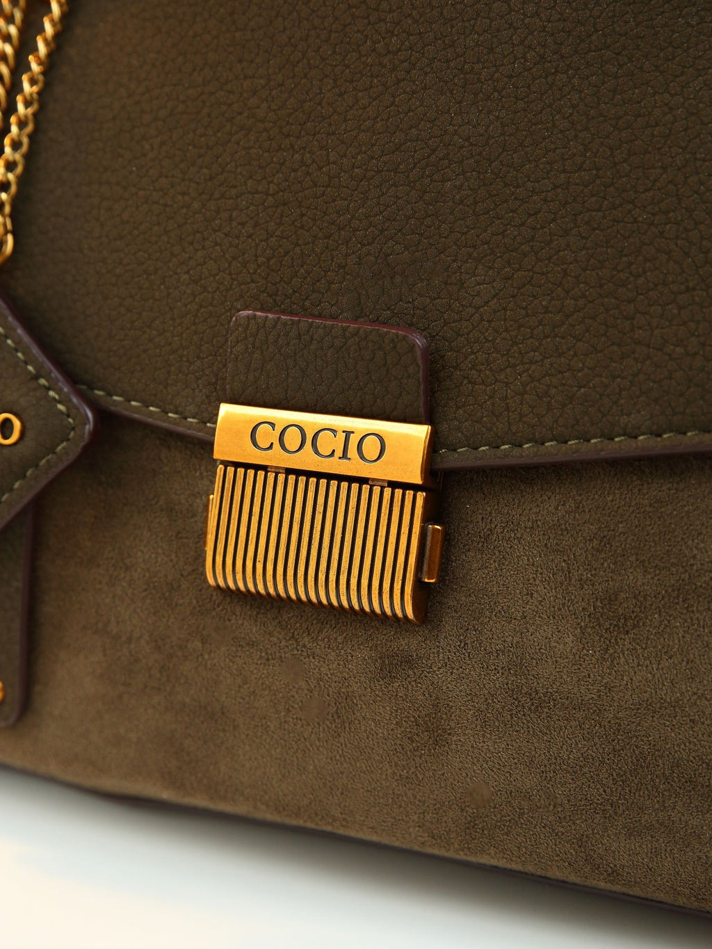 Ruth | Womens Shoulder Bag Crossbody Purse Pebbled Lock Detail Handbag