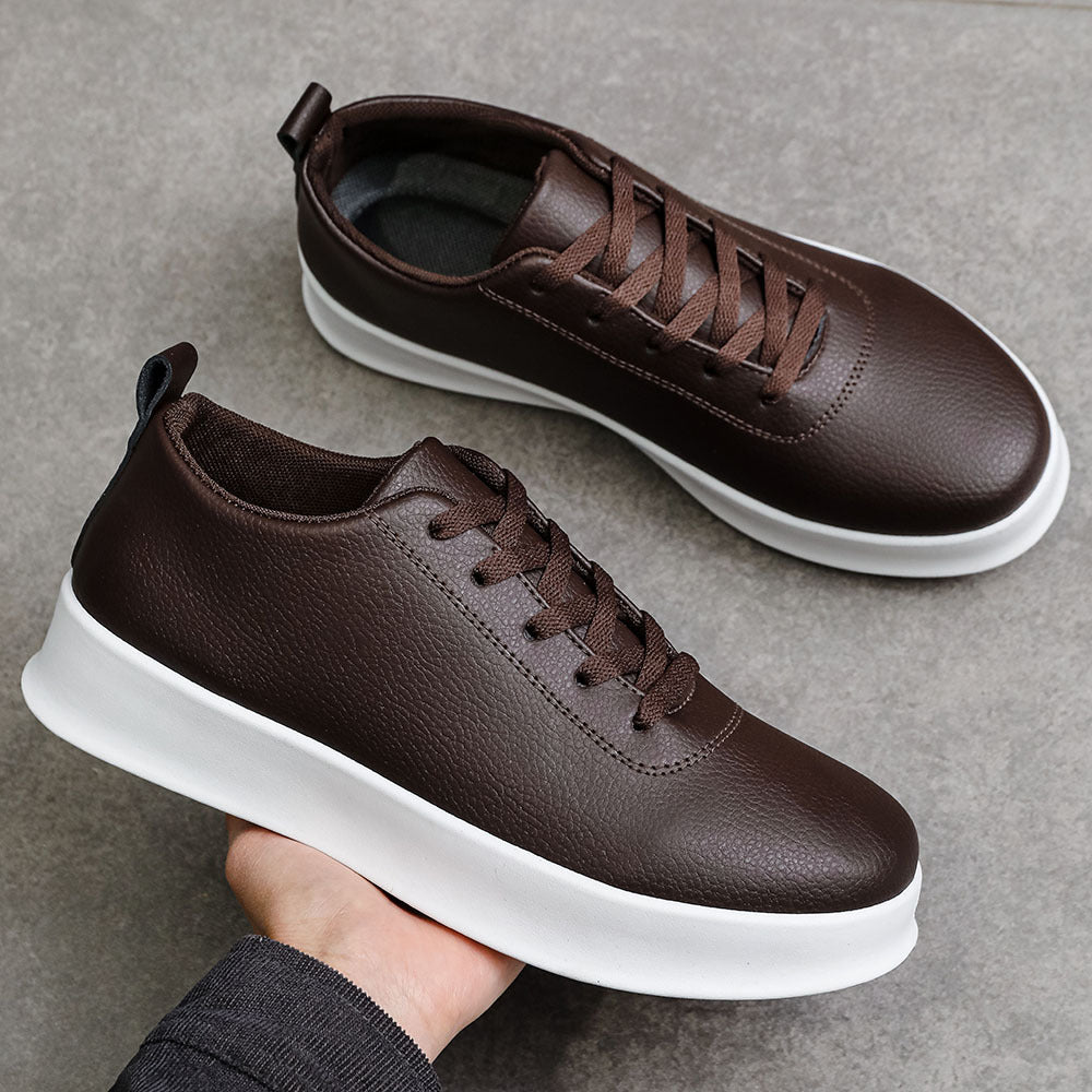 Ryan | Mens White Sneakers Slip-On Breathable Sports Shoes