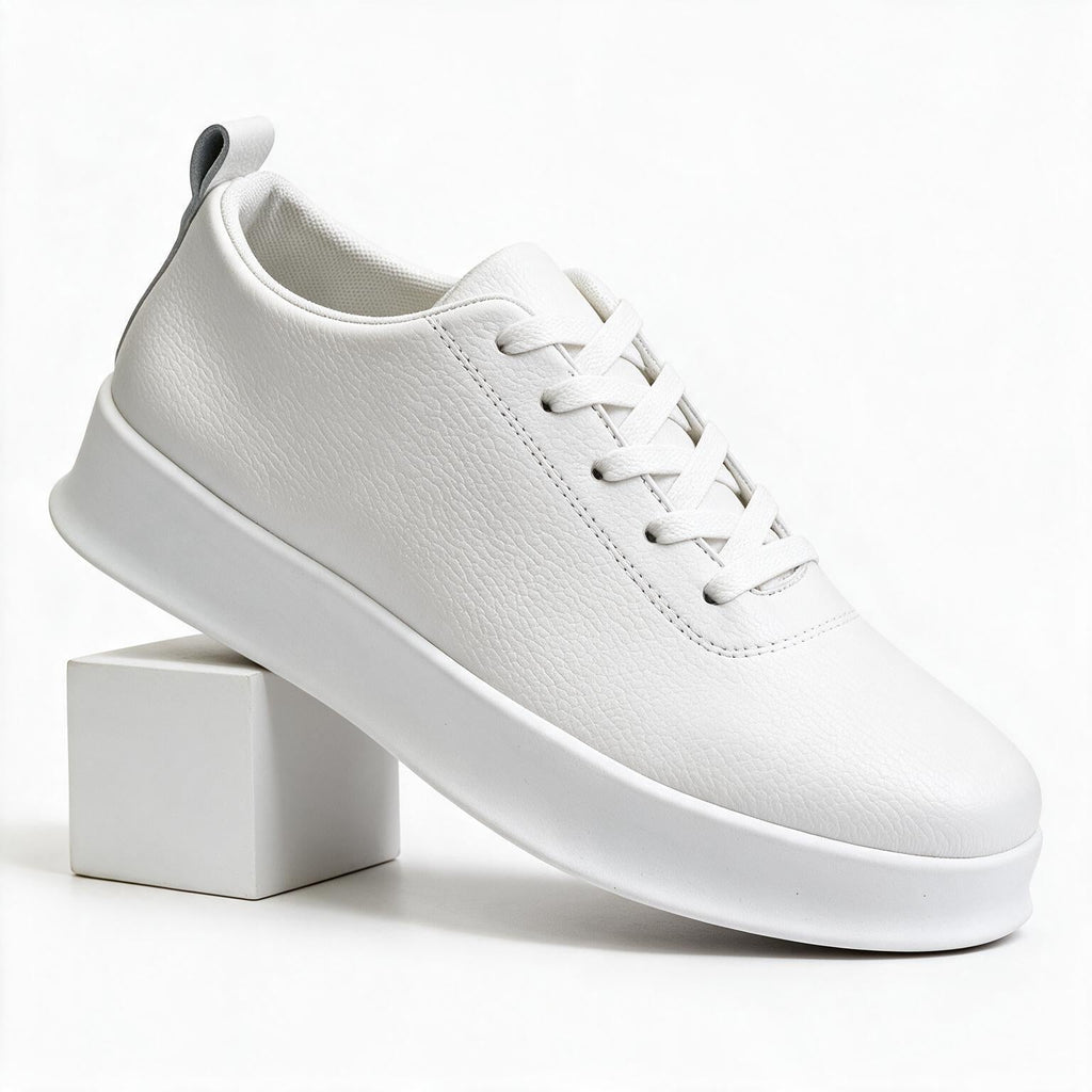 Ryan | Mens White Sneakers Slip-On Breathable Sports Shoes