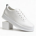 Ryan | Mens White Sneakers Slip-On Breathable Sports Shoes