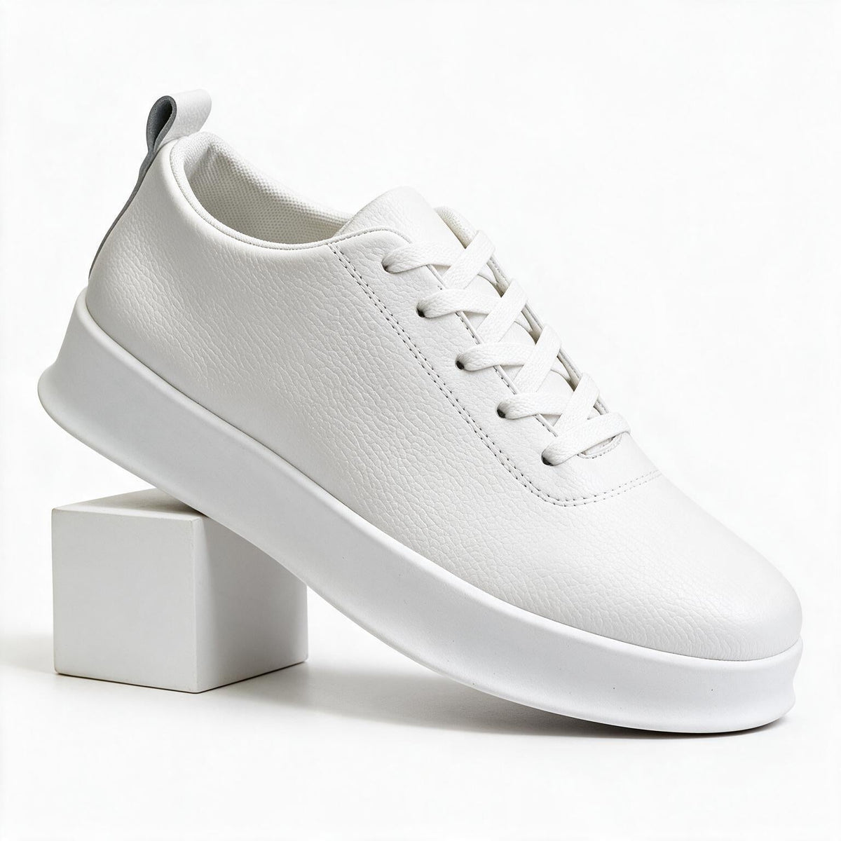 Ryan | Mens White Sneakers Slip-On Breathable Sports Shoes