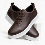 Ryan | Mens White Sneakers Slip-On Breathable Sports Shoes