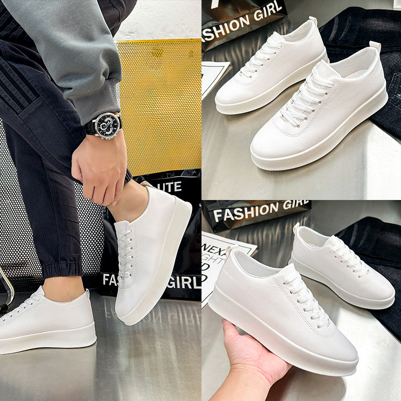 Ryan | Mens White Sneakers Slip-On Breathable Sports Shoes