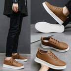 Ryan | Mens White Sneakers Slip-On Breathable Sports Shoes