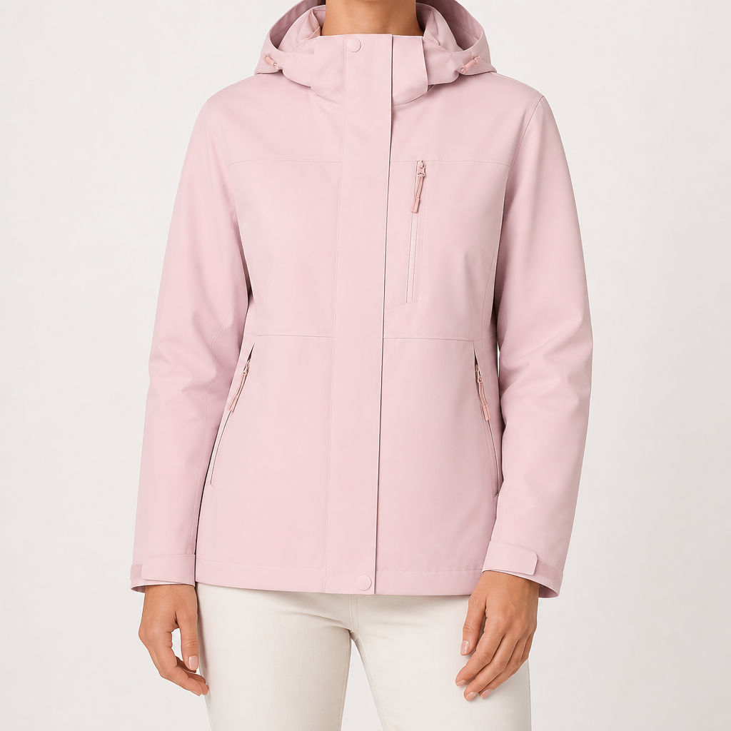 Sabina | Womens Waterproof Hooded 3-in-1 Jacket, Pink
