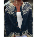 Sabrina | Womens Digital Printed Cardigan Sweatshirt Jacket Spring Autumn - 6