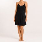 Sally | Womens Mulberry Silk Cami Slip Dress, Black