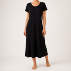 Sally | Womens Mulberry Silk Cami Slip Dress, Black 2