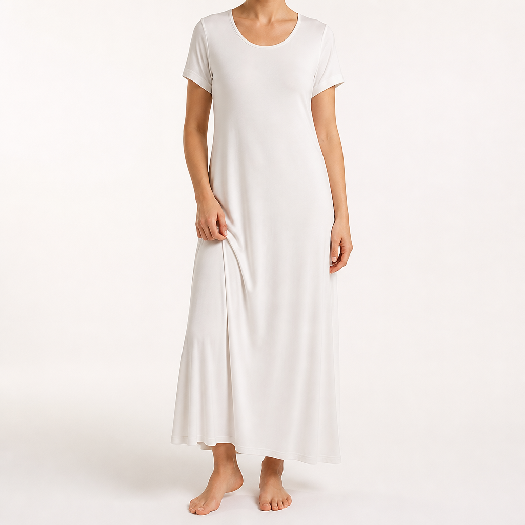 Sally | Womens Mulberry Silk Cami Slip Dress, White 2