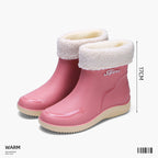 Sarah | Womens Waterproof Non Slip Mid Calf Wellington Rain Boots