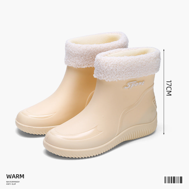 Sarah | Womens Waterproof Non Slip Mid Calf Wellington Rain Boots