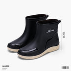 Sarah | Womens Waterproof Non Slip Mid Calf Wellington Rain Boots
