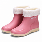 Sarah | Womens Waterproof Non Slip Mid Calf Wellington Rain Boots
