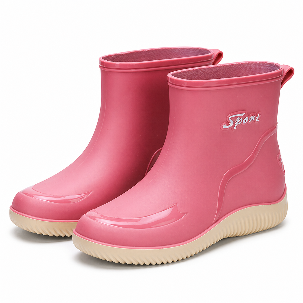 Sarah | Womens Waterproof Non Slip Mid Calf Wellington Rain Boots