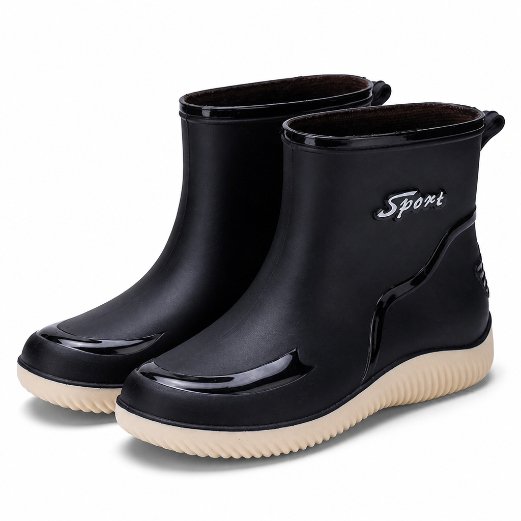 Sarah | Womens Waterproof Non Slip Mid Calf Wellington Rain Boots
