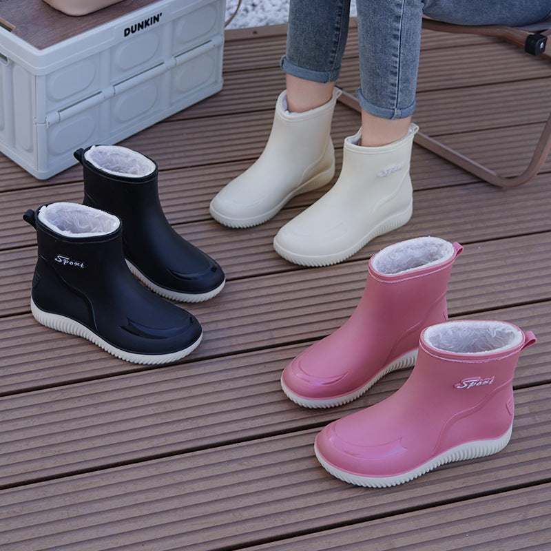 Sarah | Womens Waterproof Non Slip Mid Calf Wellington Rain Boots