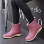 Sarah | Womens Waterproof Non Slip Mid Calf Wellington Rain Boots