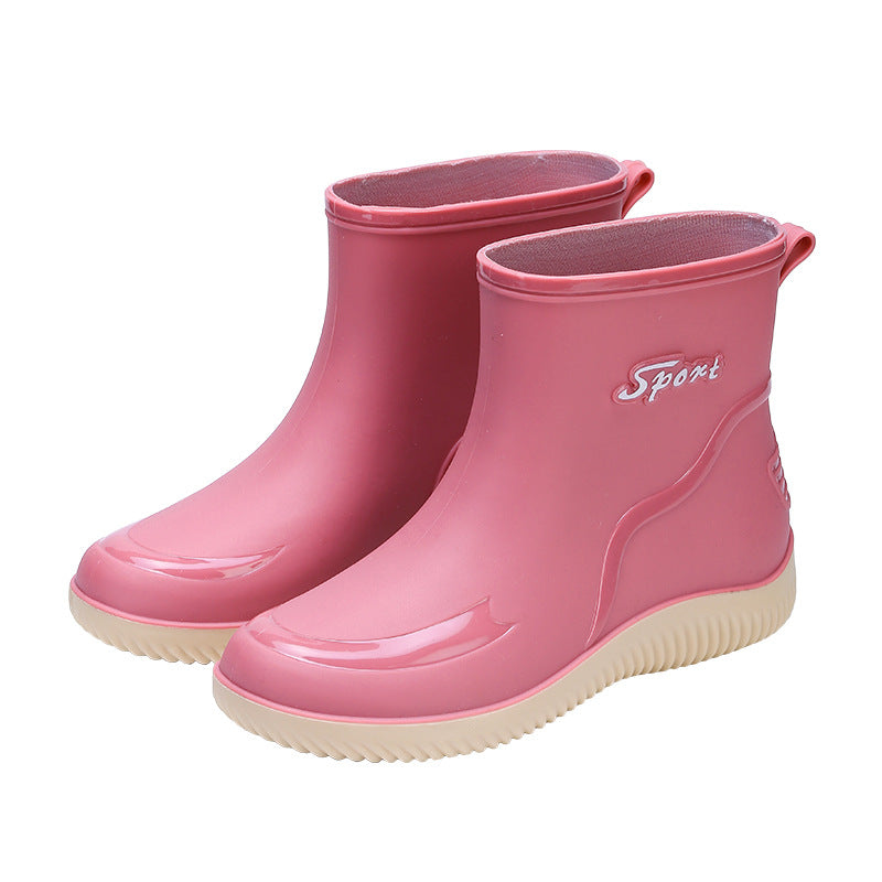 Sarah | Womens Waterproof Non Slip Mid Calf Wellington Rain Boots