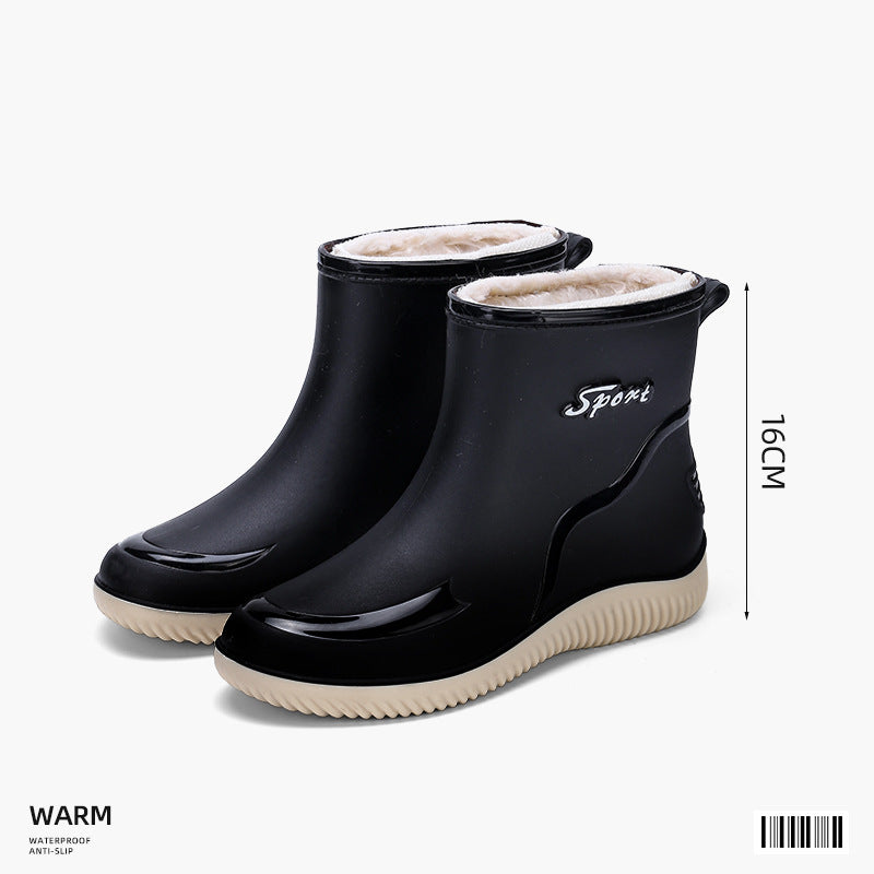 Sarah | Womens Waterproof Non Slip Mid Calf Wellington Rain Boots