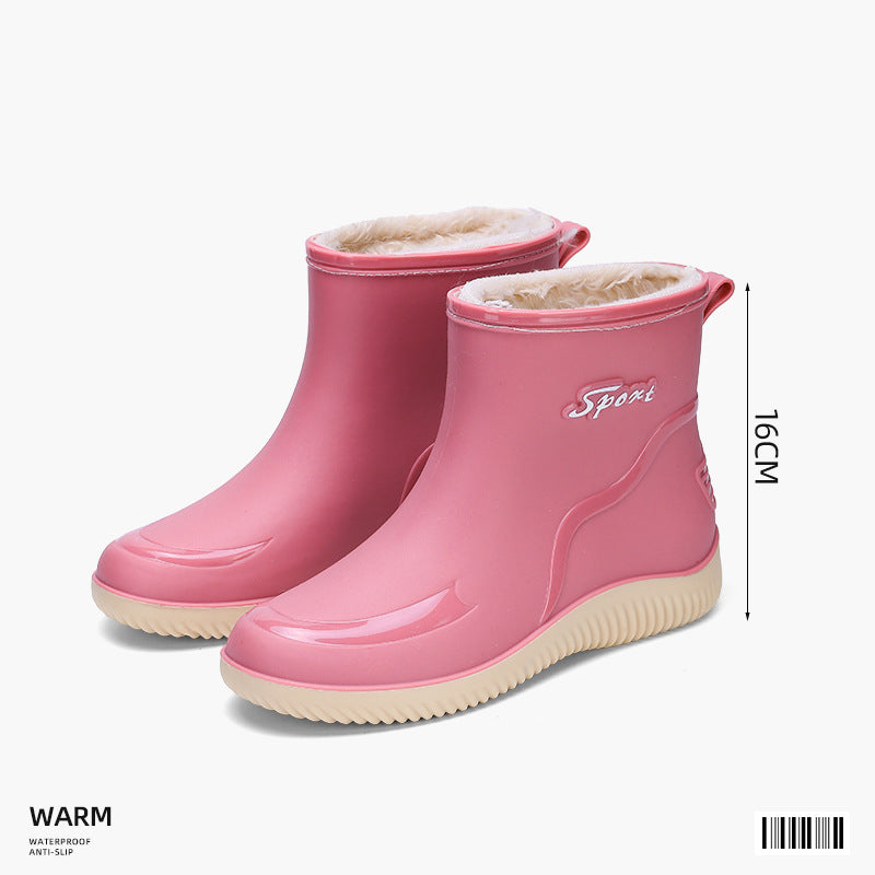 Sarah | Womens Waterproof Non Slip Mid Calf Wellington Rain Boots