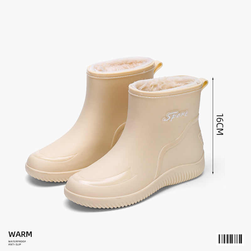 Sarah | Womens Waterproof Non Slip Mid Calf Wellington Rain Boots