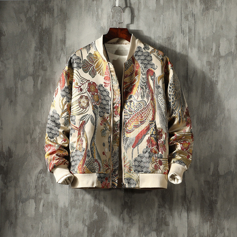 Scott | Mens Varsity Jacket Embroidered Bomber Casual Baseball Letterman Coat