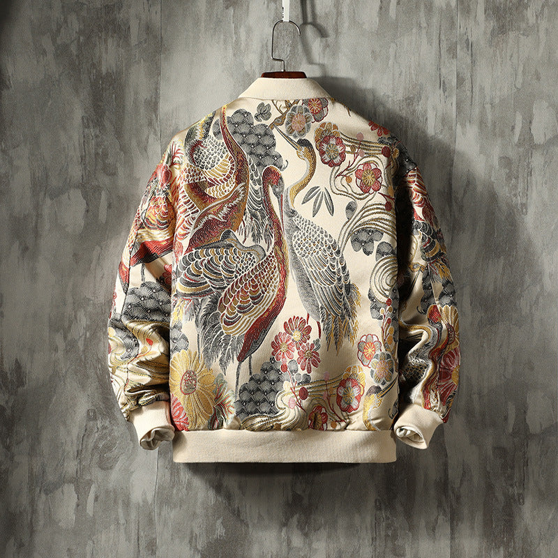 Scott | Mens Varsity Jacket Embroidered Bomber Casual Baseball Letterman Coat