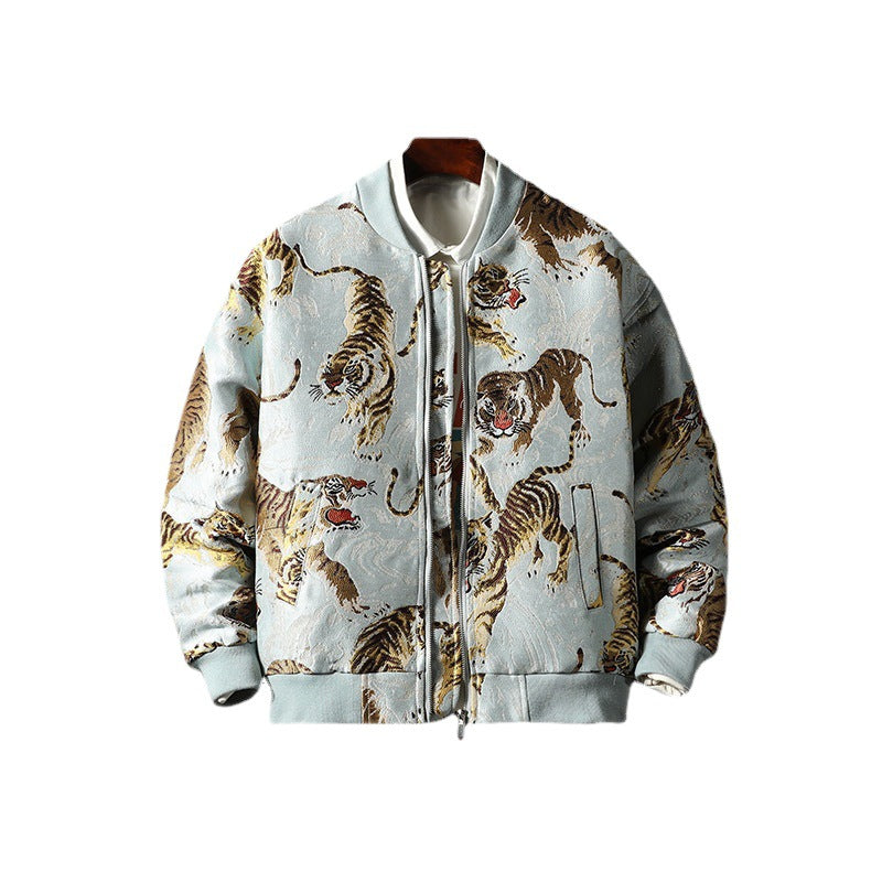 Scott | Mens Varsity Jacket Embroidered Bomber Casual Baseball Letterman Coat