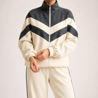Seraphina | Womens Tracksuit Two Piece Cardigan Set Loungewear, Ivory