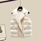 Seraphine | Womens Knit Vest Jumper and Wide Leg Trousers Set - Off White