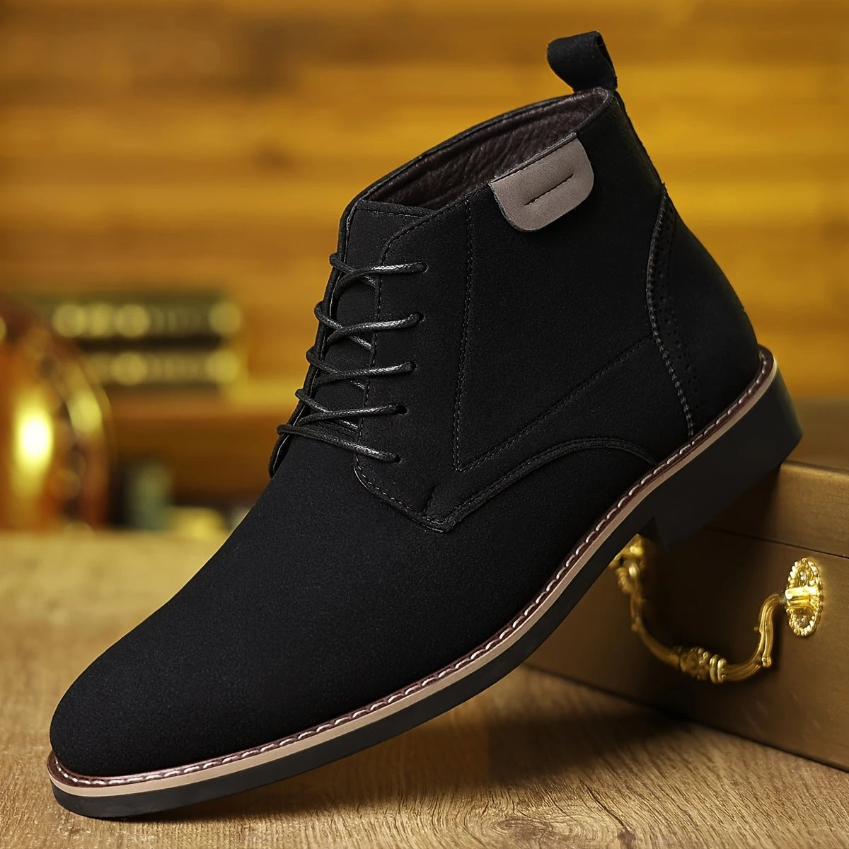 Seth | Mens Chelsea Boots Casual Lace Up Business Ankle Footwear
