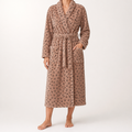 Shauna | Womens Hooded Fleece Loungewear Sleepwear Bathrobe Robe, Design 1