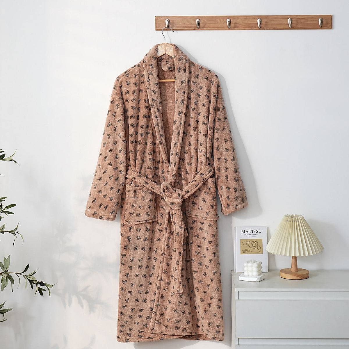 Shauna | Womens Hooded Fleece Loungewear Sleepwear Bathrobe Robe