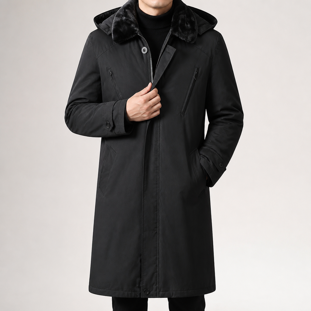 Sheldon | Mens Waterproof Windproof Hooded Outdoor Ski Jacket Snow Coat, Black 2
