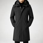 Sheldon | Mens Waterproof Windproof Hooded Outdoor Ski Jacket Snow Coat, Black