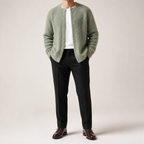 Shepherd | Mens Knit Soft Loose Casual Knitted Pullover Sweater, Light Green