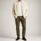 Shepherd | Mens Knit Soft Loose Casual Knitted Pullover Sweater, Creamy