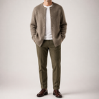 Shepherd | Mens Knit Soft Loose Casual Knitted Pullover Sweater, Brown