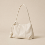 Silas | Womens Shoulder Bag Soft Leather Crossbody Handbag, White