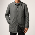 Silke | Mens Jacket Casual Zip Up Outdoor Jacket, Grey