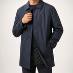 Silke | Mens Jacket Casual Zip Up Outdoor Jacket, Navy Blue