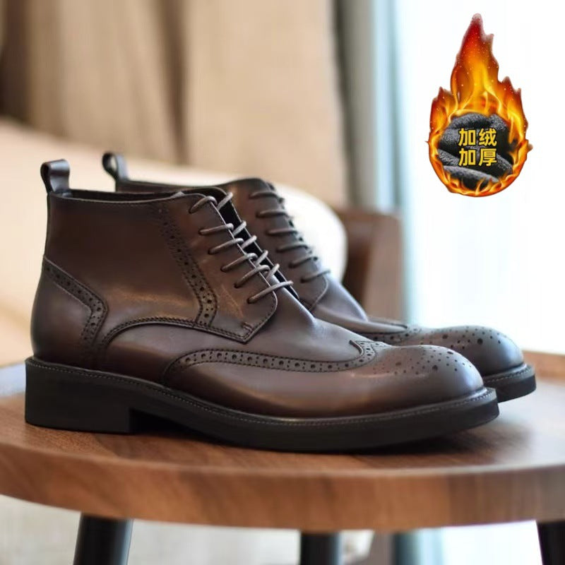 Simon | Mens Chelsea Boots High Top Winter Outdoor Ankle Footwear