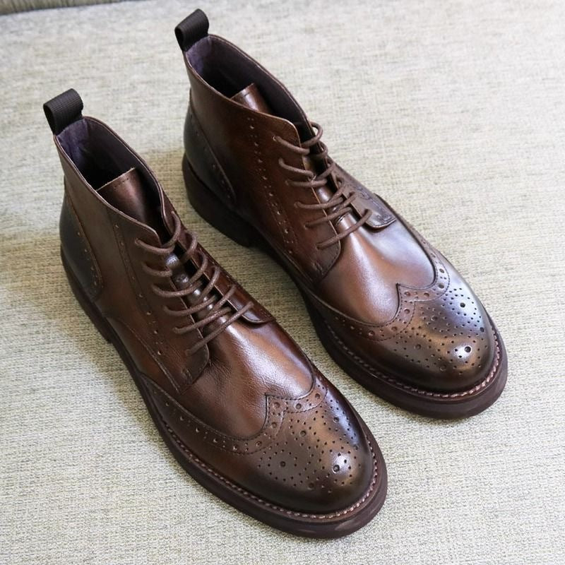 Simon | Mens Chelsea Boots High Top Winter Outdoor Ankle Footwear
