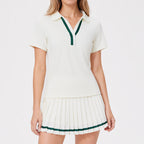 Sloane | Womens Tennis Golf Skort Activewear Set - Ivory