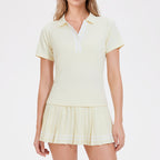 Sloane | Womens Tennis Golf Skort Activewear Set - Sunlight Yellow