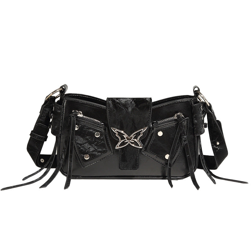 Stacy | Womens Bow Crossbody Bag Motorcycle Shoulder Purse Handbag