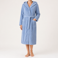 Stephanie | Womens Hooded Fleece Loungewear Sleepwear Bathrobe Robe, Design 1