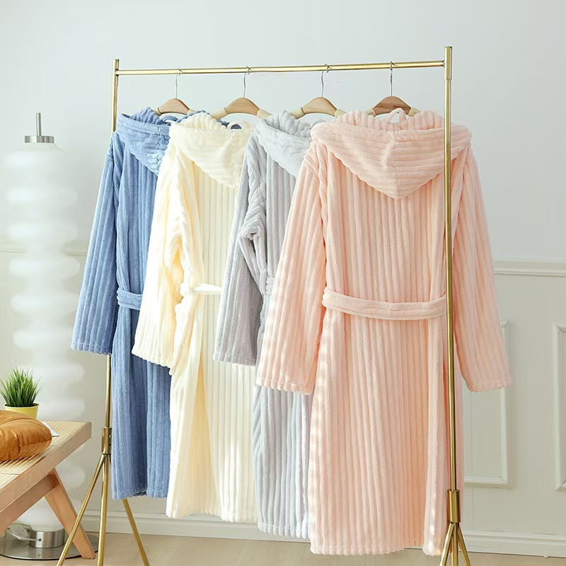 Stephanie | Womens Hooded Fleece Loungewear Sleepwear Bathrobe Robe