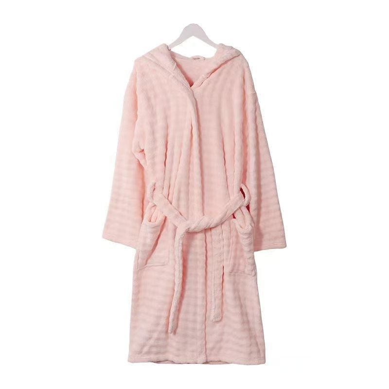 Stephanie | Womens Hooded Fleece Loungewear Sleepwear Bathrobe Robe